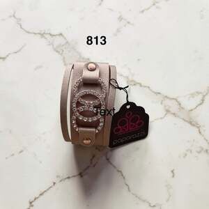Paparazzi “Couture Influencer” Brown-Copper Leather Wrap Bracelet